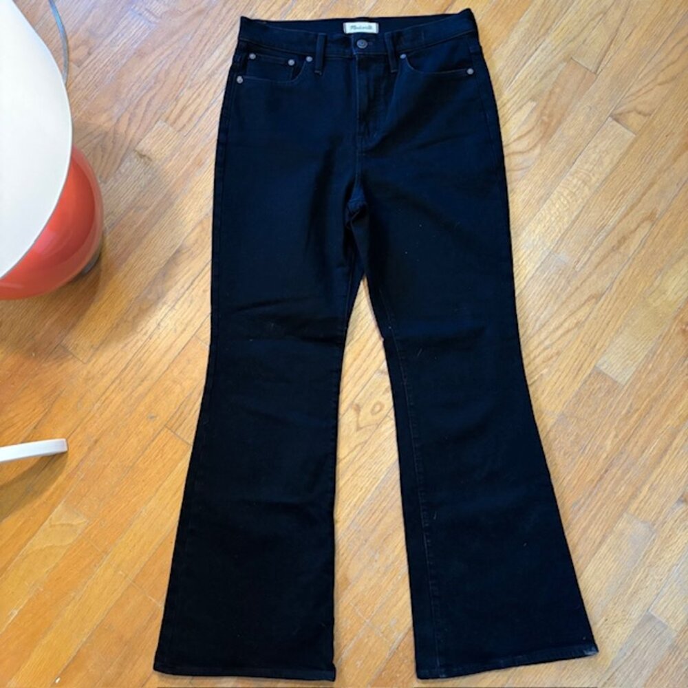 NWOT Madewell The Perfect Vintage Flare Jean in Black Women's Size 29